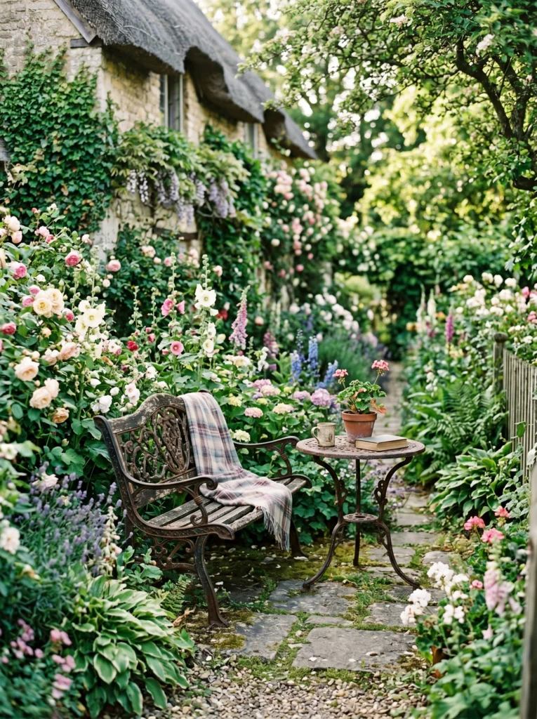 Antique Iron Garden Furniture Set