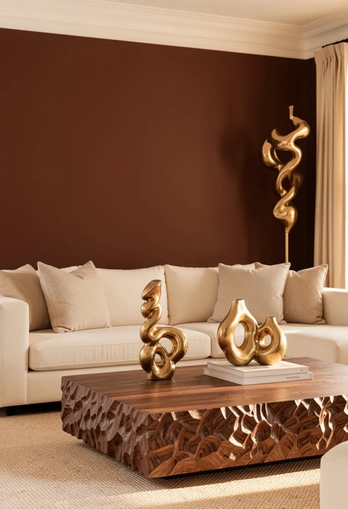 Chocolate Brown Accent Wall