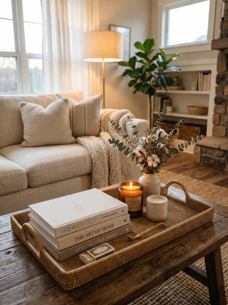 Classic Candle and Book Arrangement