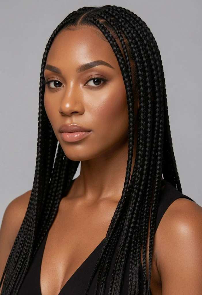 Classic Waist-Length Knotless Braids
