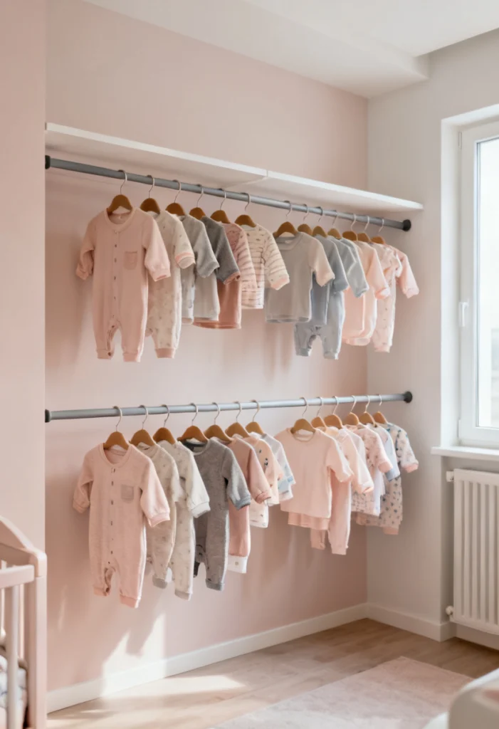 Double Hanging Rods for Maximum Space