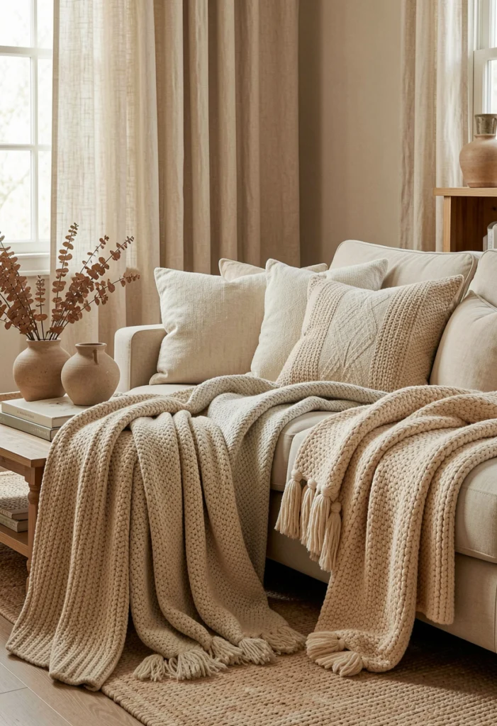  Layered Throw Blankets and Soft Textiles