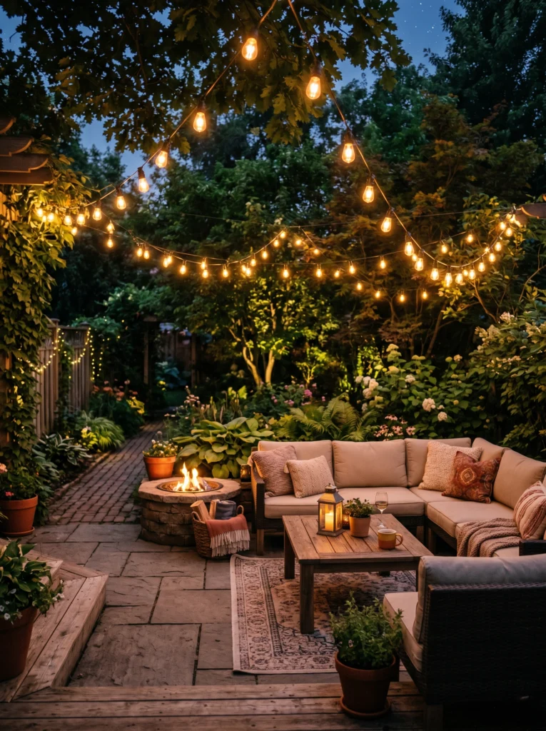 Overhead Canopy String Lights