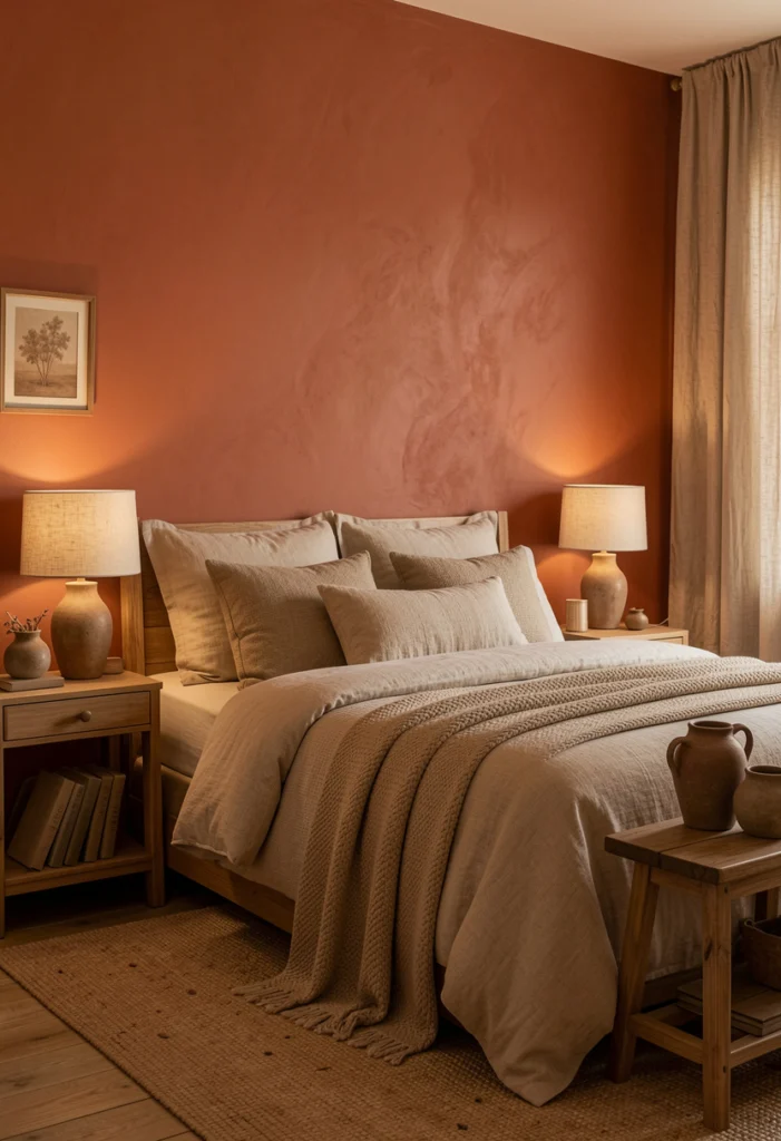 Terracotta Accent Wall