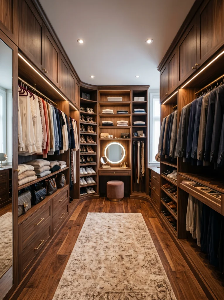  U-Shaped Closet Layout