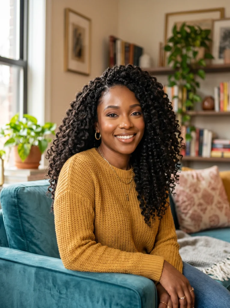 Voluminous Curly Crochet Braids