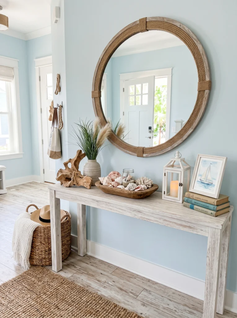  Coastal Inspired Entryway Table Decor