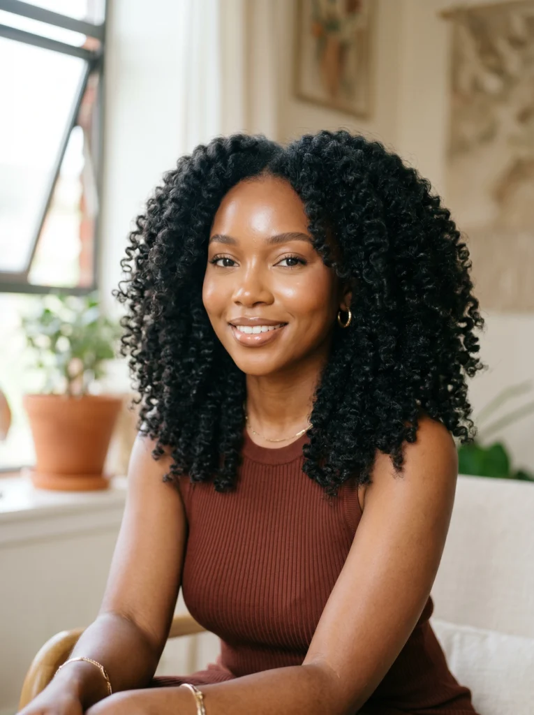 Layered Crochet Curls