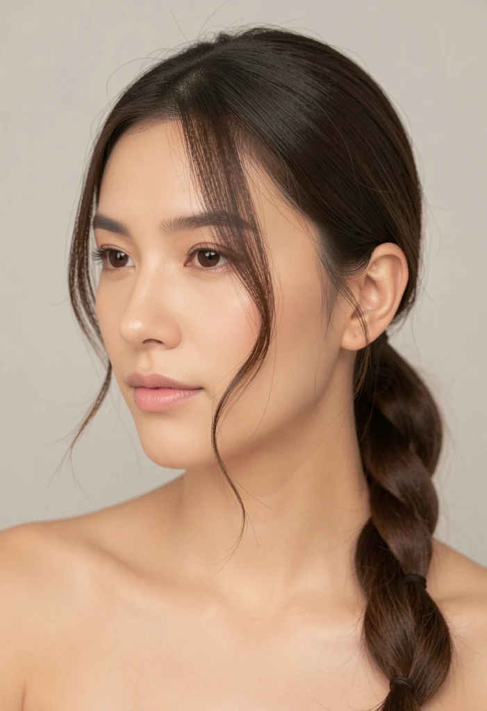 Low Twisted Ponytail