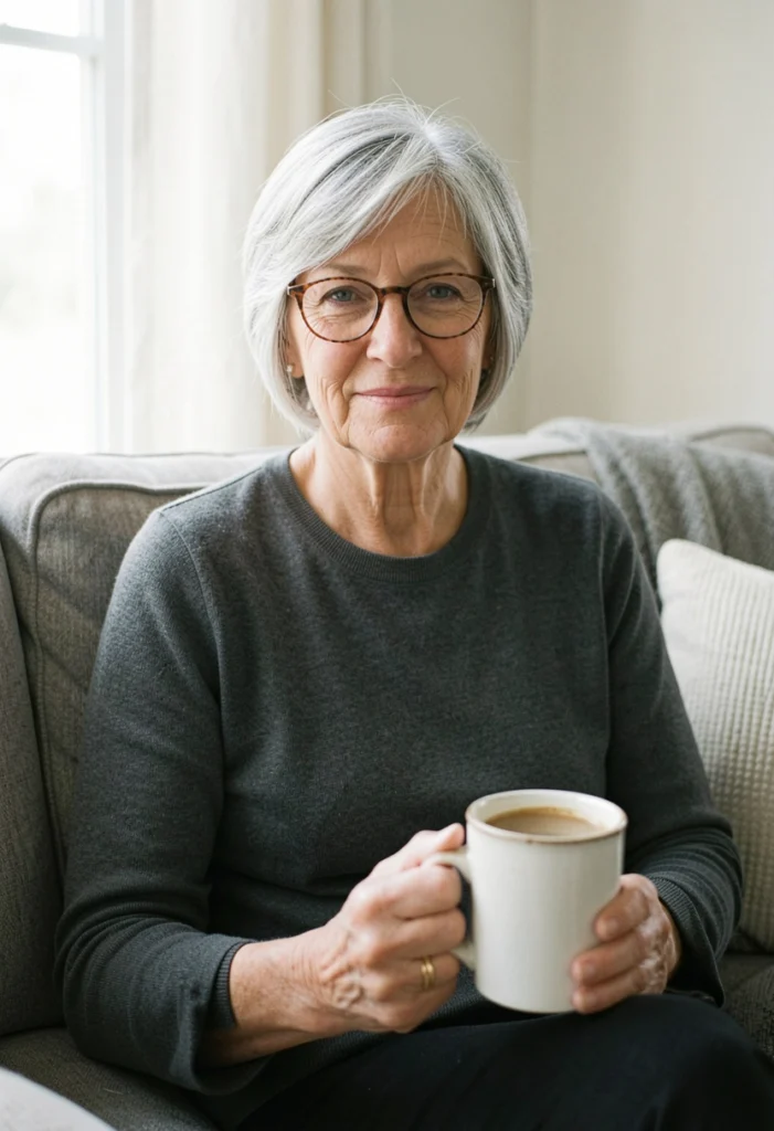 Short Layered Crop with Glasses
