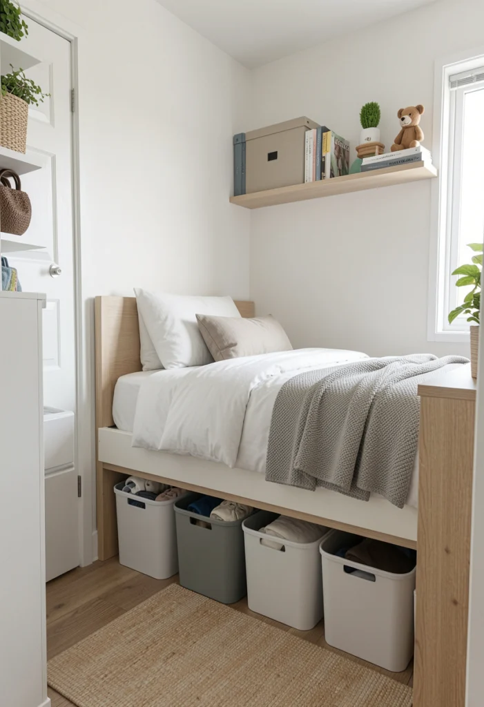 Use Under-Bed Storage Bins