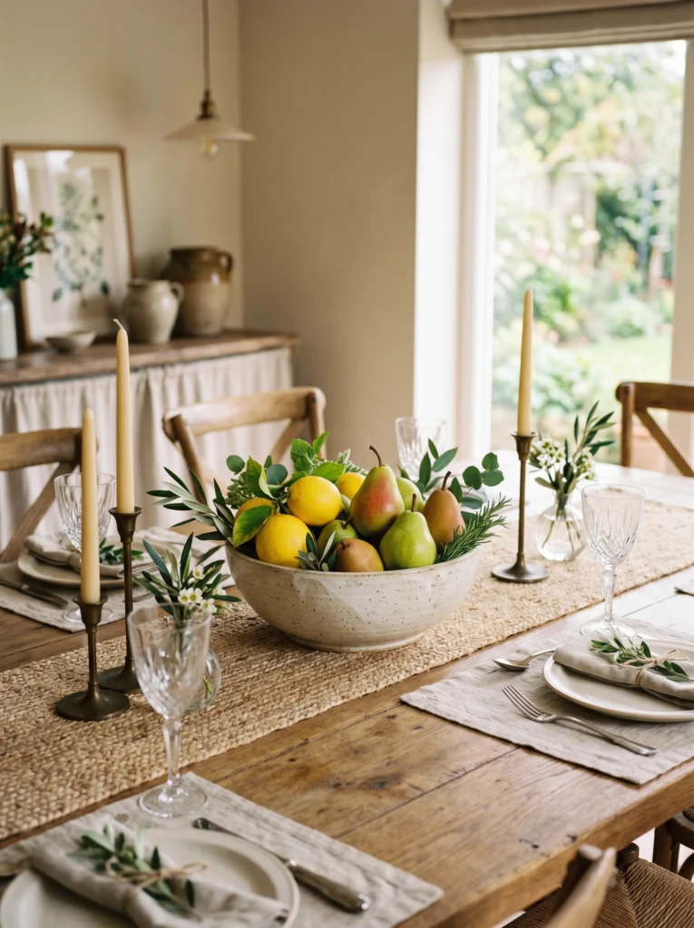  Fruit Bowl Centerpiece With Stylish Simplicity