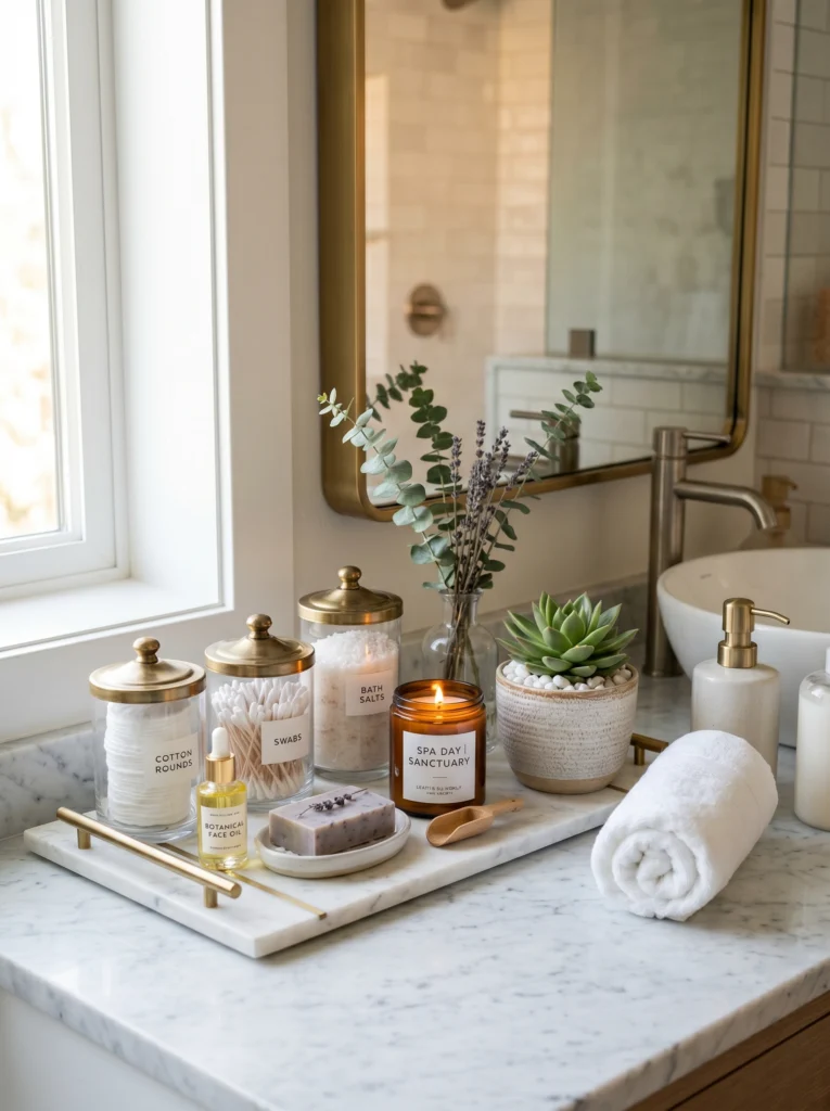 Glass Jar Organization With Decorative Storage
