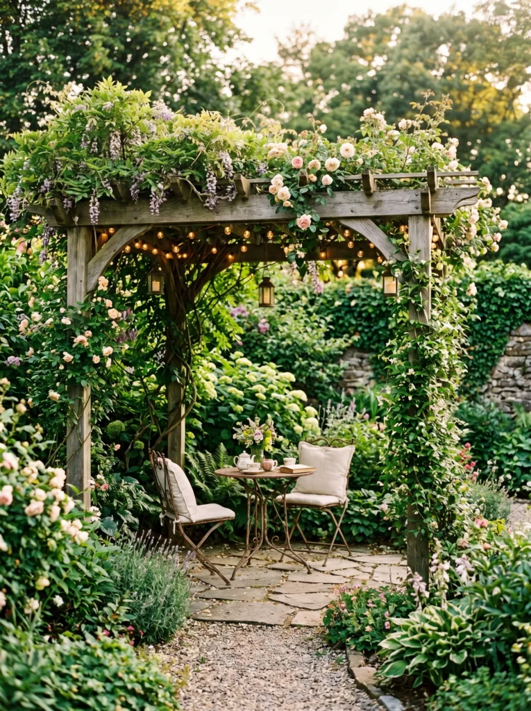 Pergola with Climbing Vines