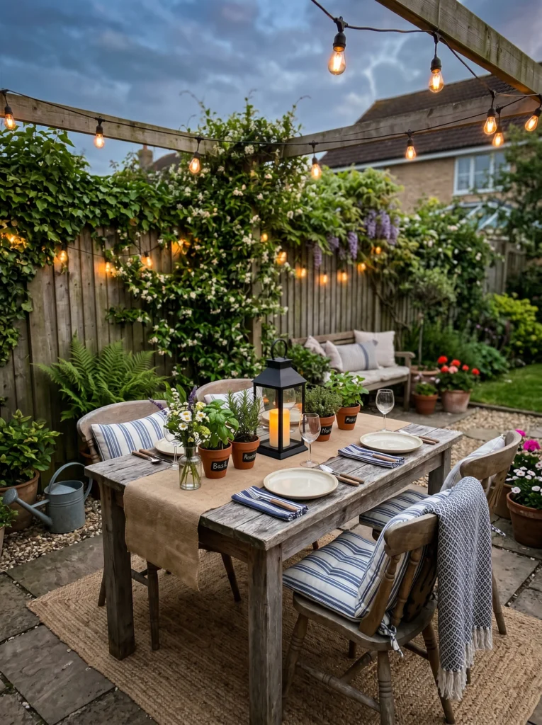 Backyard Dining Area Makeover With Budget Decor