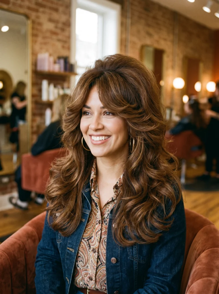  Butterfly Cut With Feathered 70s-Inspired Volume