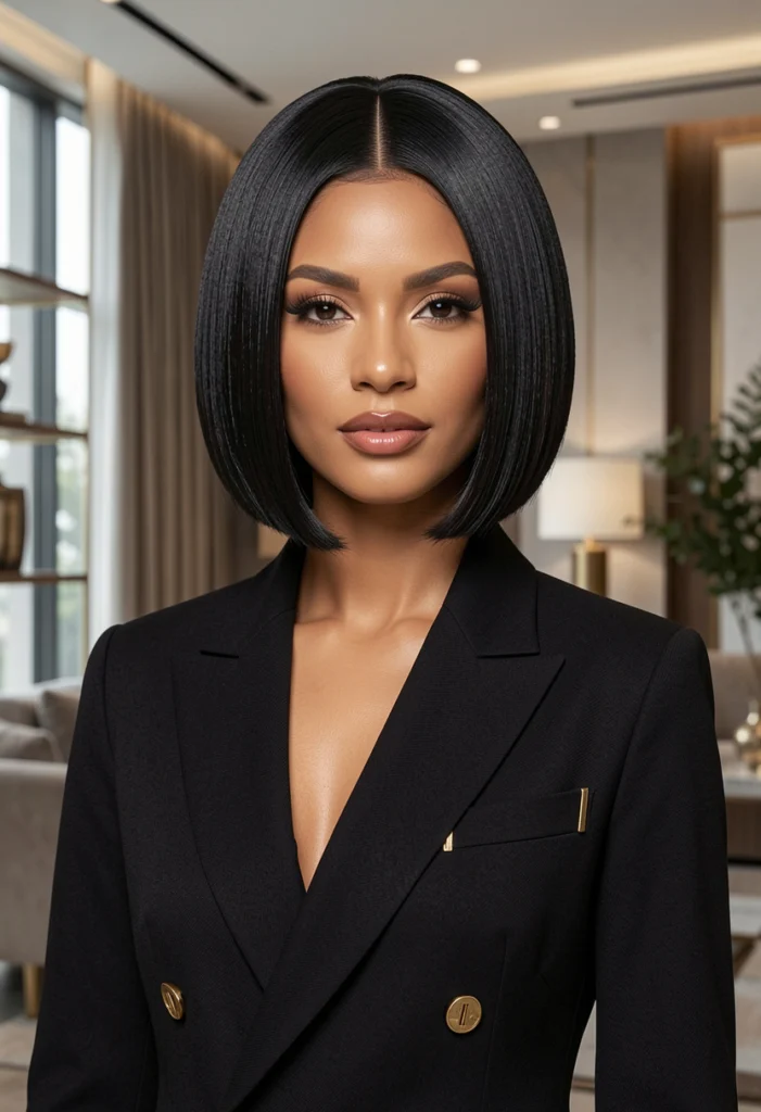  Sleek Textured Bob