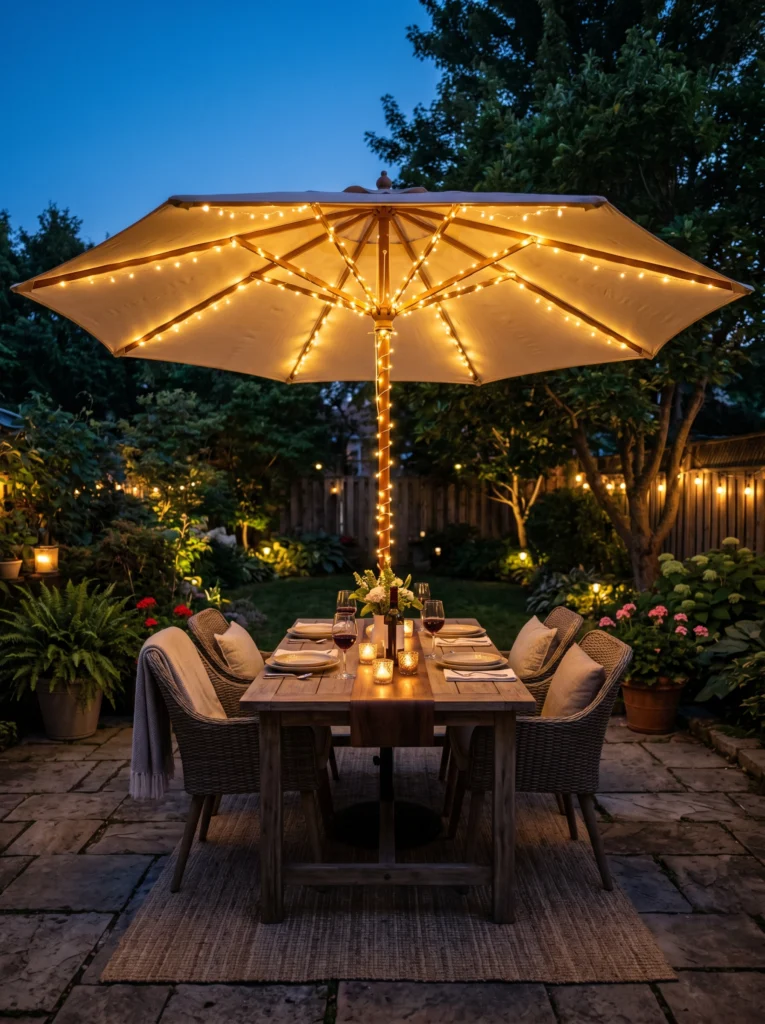 Umbrella String Light Wrap