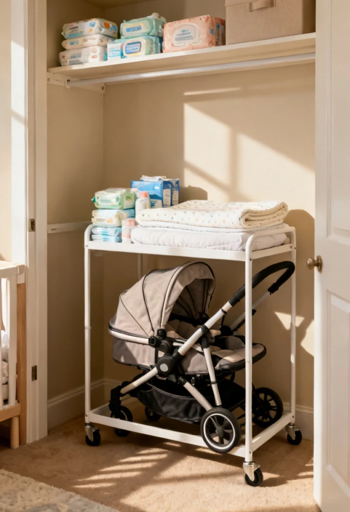 Use a Rolling Cart for Flexibility