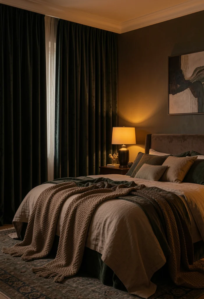 Dark Curtains for Depth