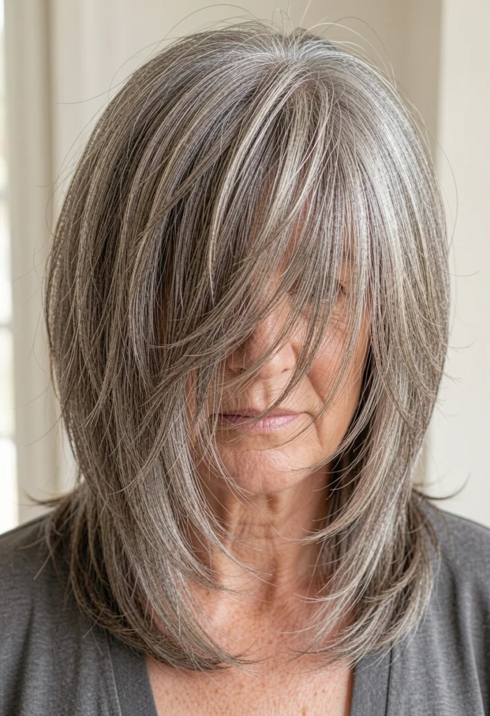  Layered Cut with Natural Texture