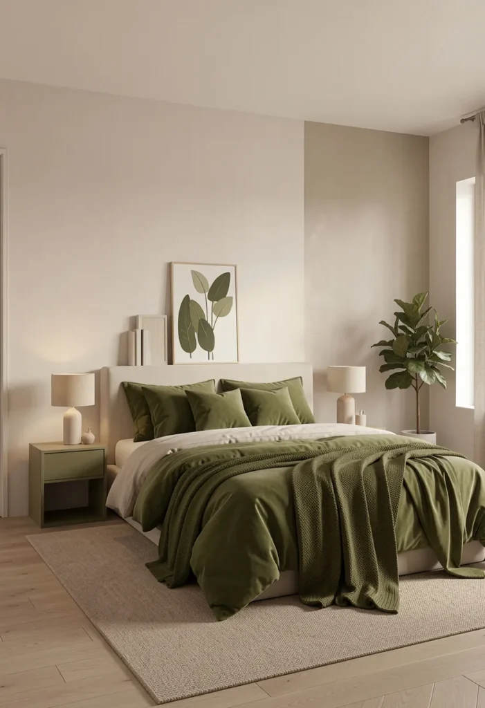 Olive Green Minimalist Design