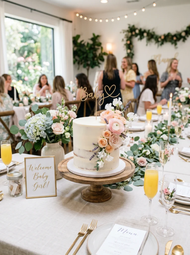 Simple Elegant Cake Display