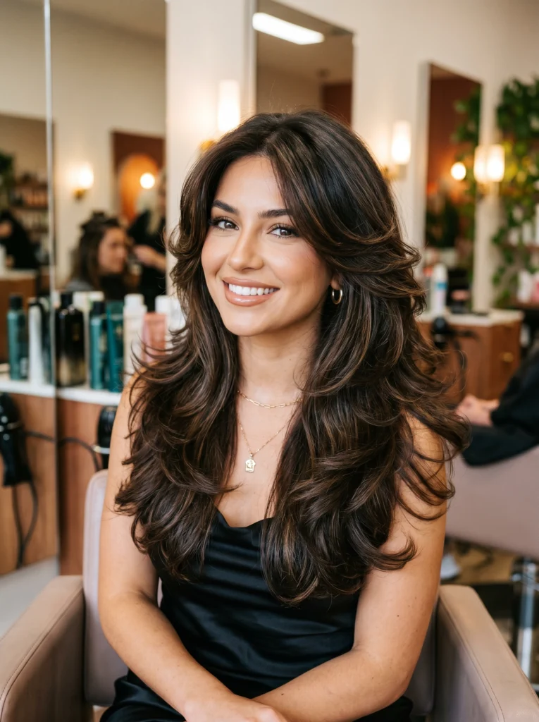  Butterfly Haircut With Bold Layers and Dramatic Volume