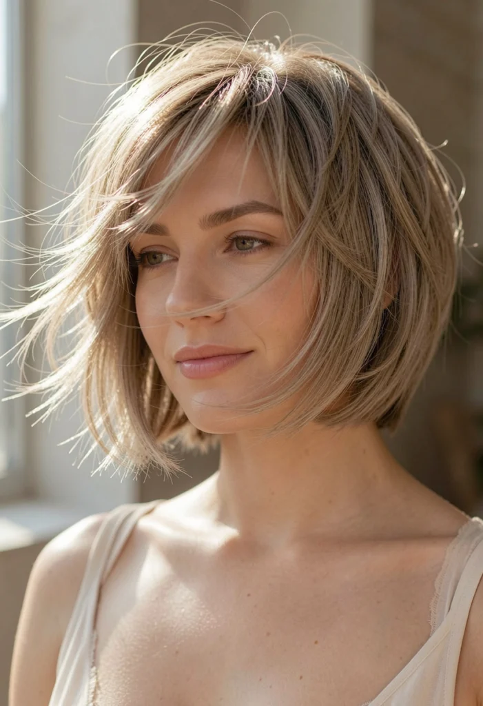 Feathered Textured Bob