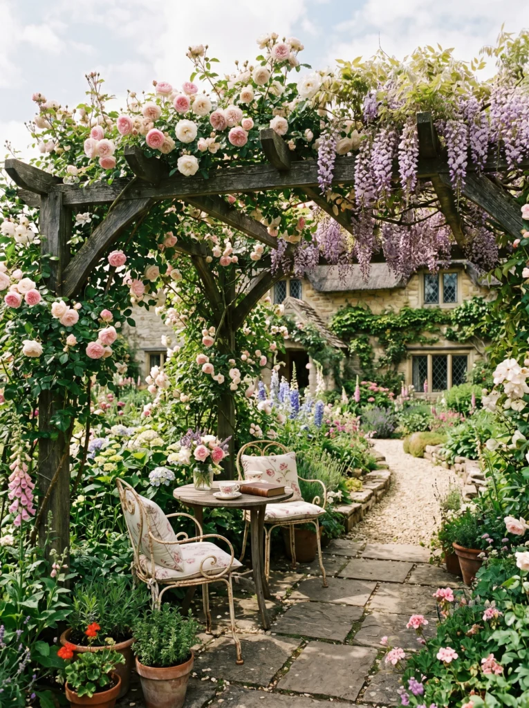 Floral Overgrown Pergola