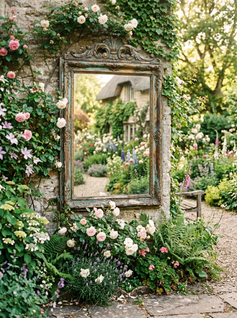 Antique Mirror Garden Illusion