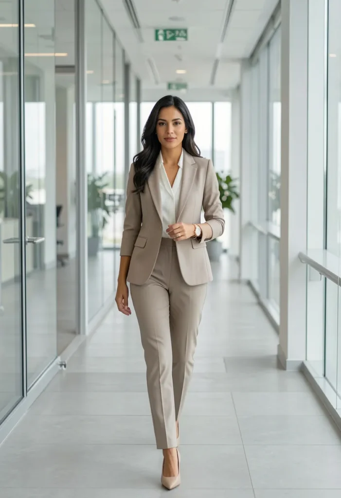  Classic Suit Set with Minimal Styling