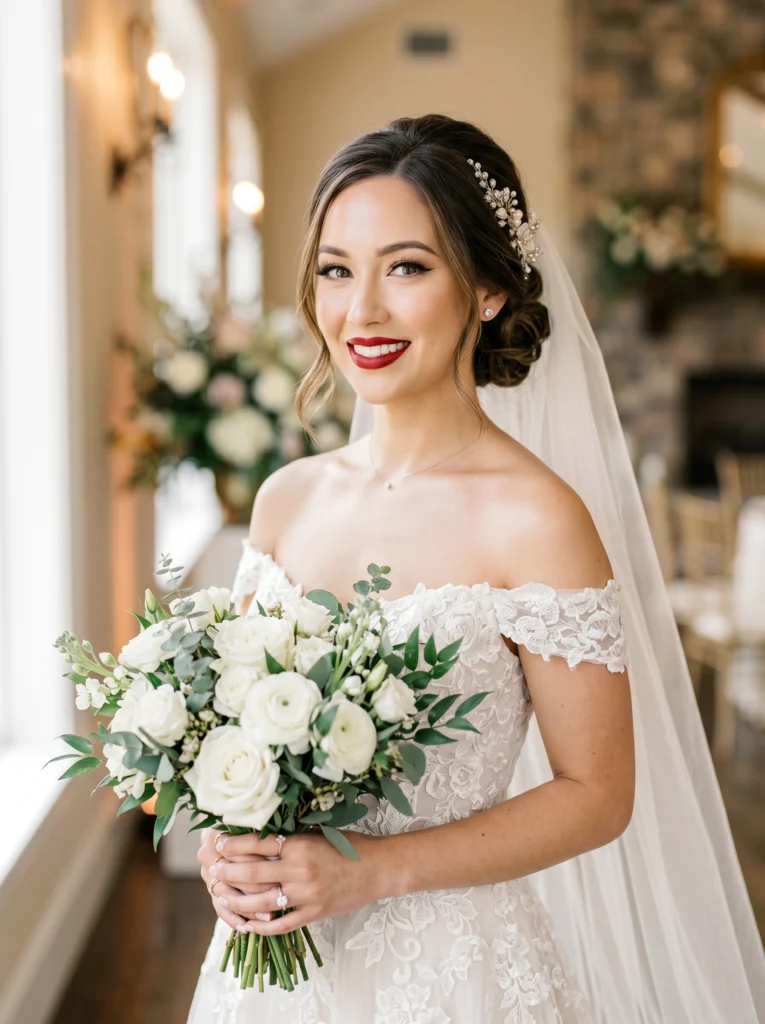 Classic Red Lip Elegance