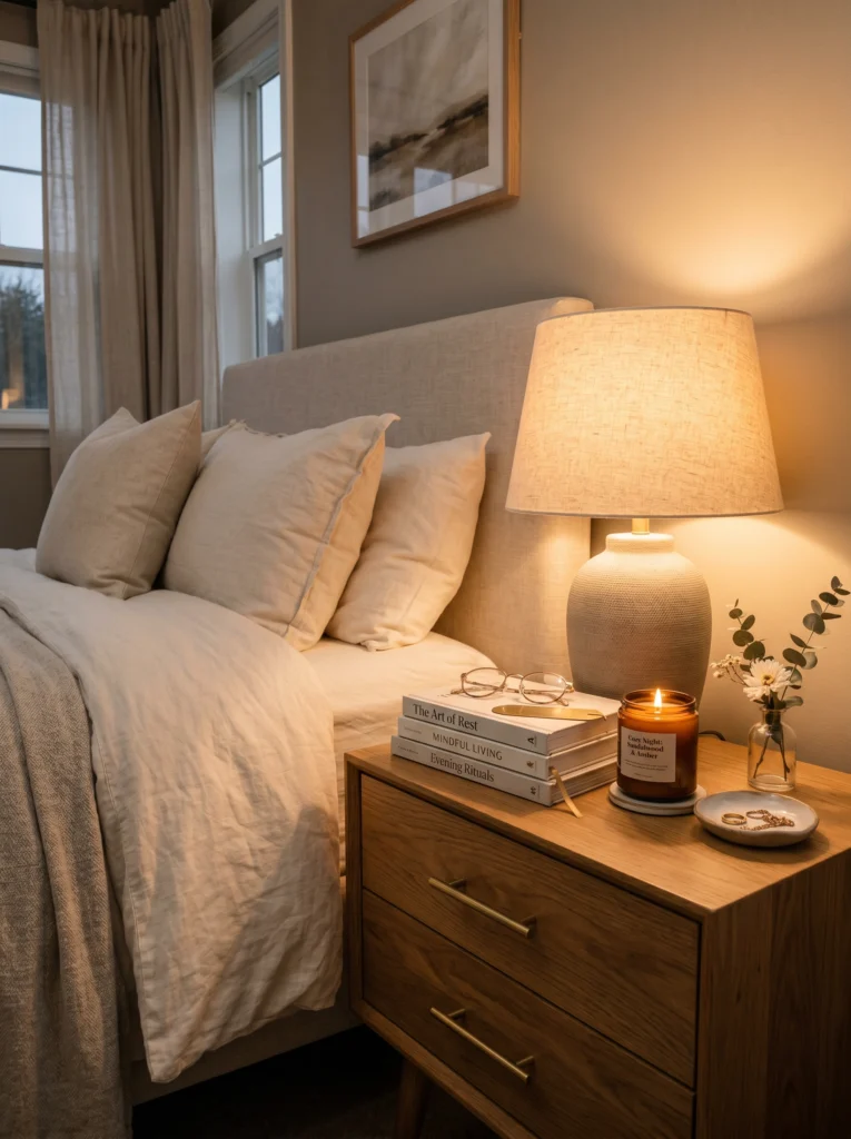 Elegant Lamp Styling for Warm Bedroom Glow