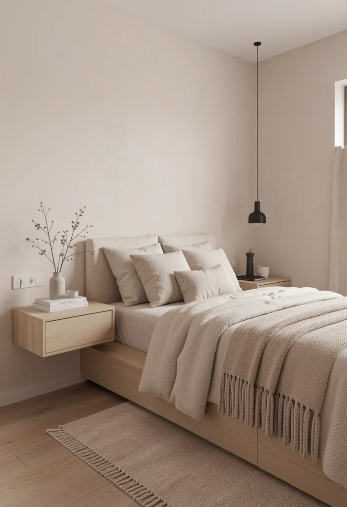  Install Wall-Mounted Nightstands