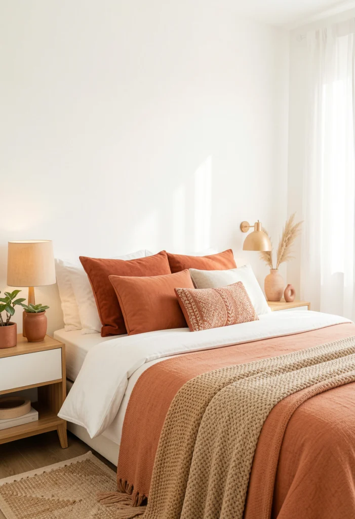 Terracotta and White Color Palette