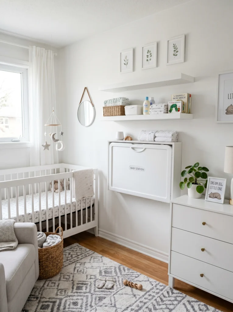 Wall-Mounted Changing Station