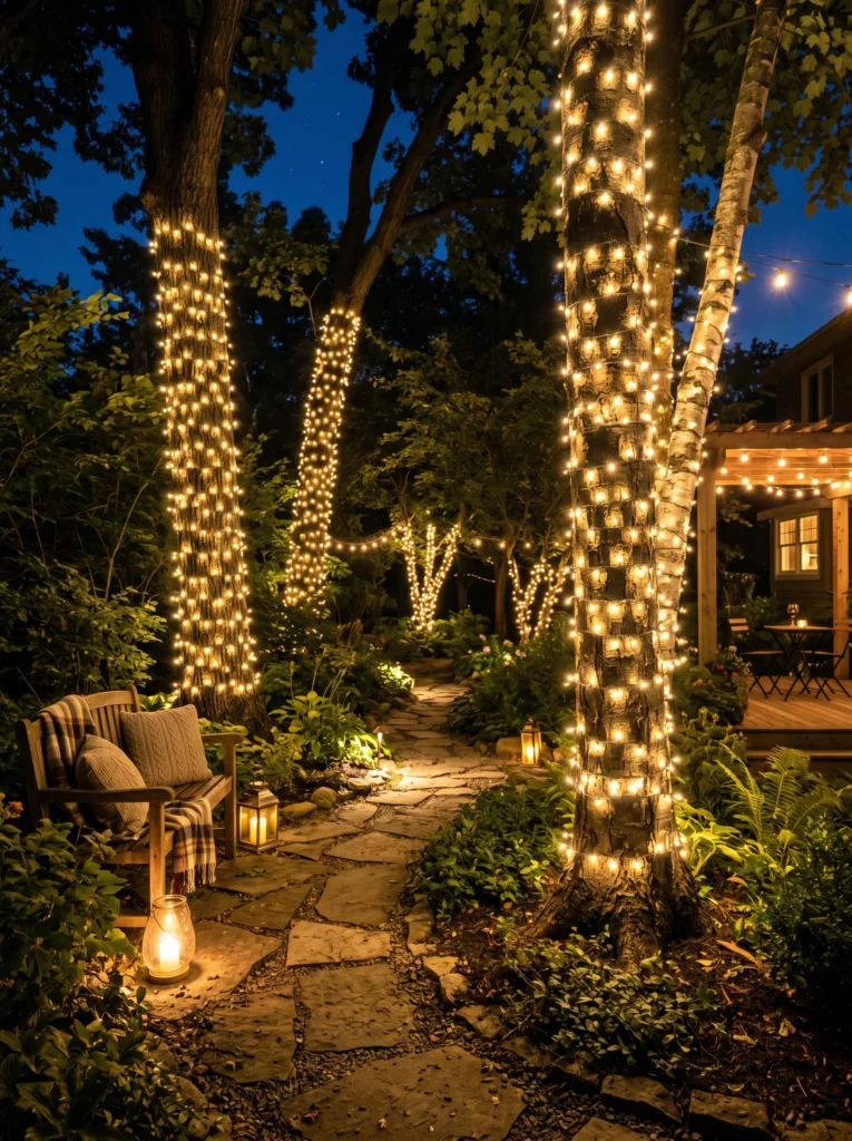  Wrapped Tree Trunk Lights