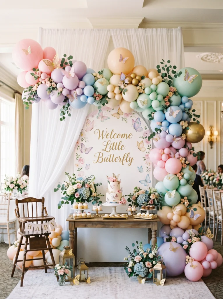 Butterfly Balloon Garland