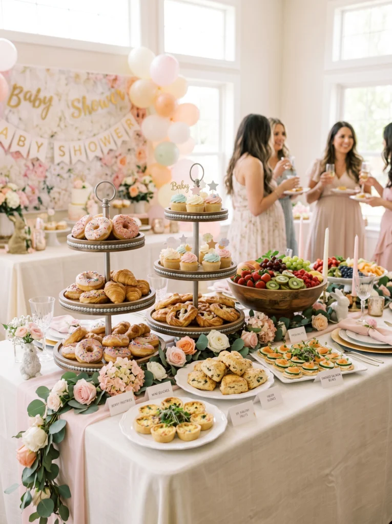 Elegant Breakfast Buffet Table