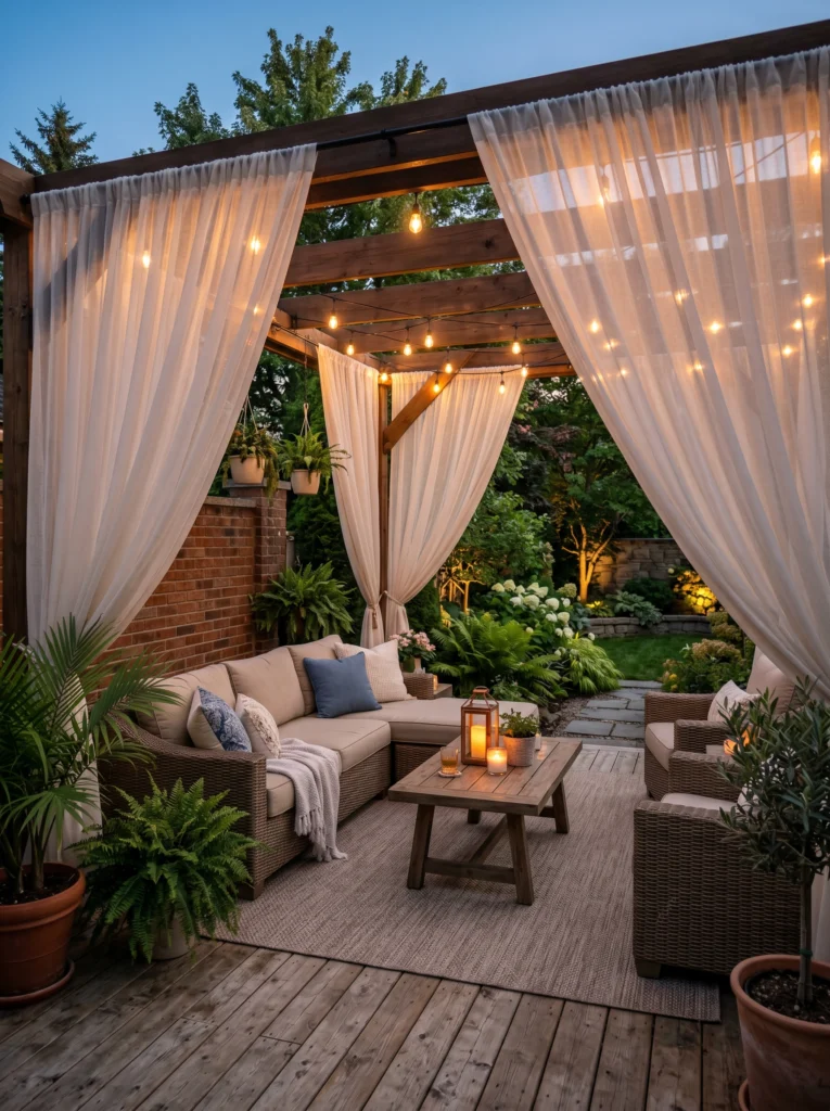 Outdoor Curtain Privacy Panels