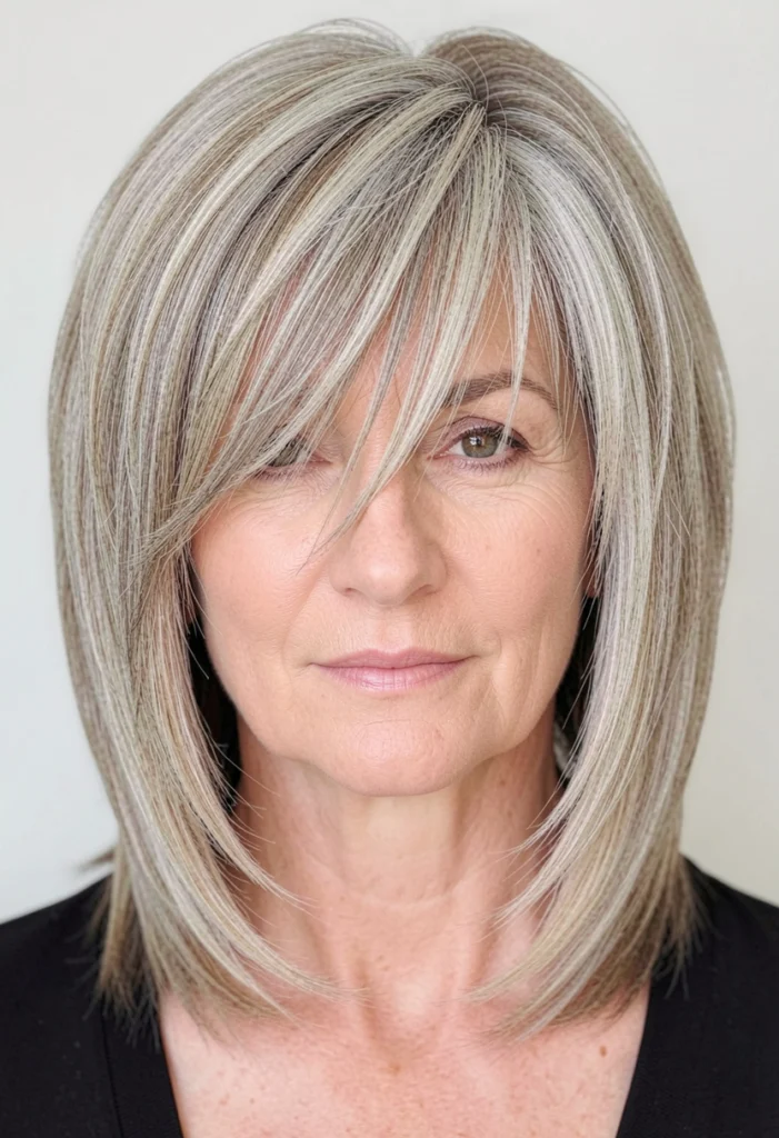 Shoulder-Length Feathered Layers