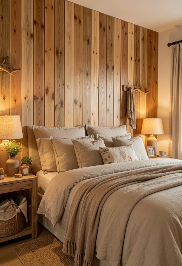 Wood Panel Accent Wall