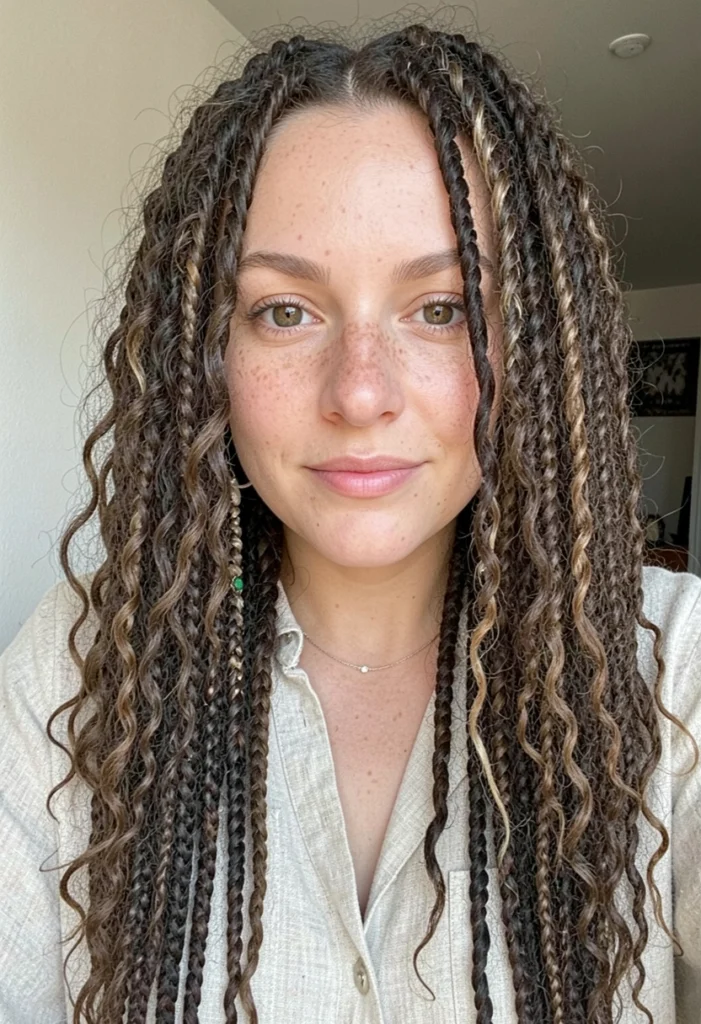 Boho Knotless Braids