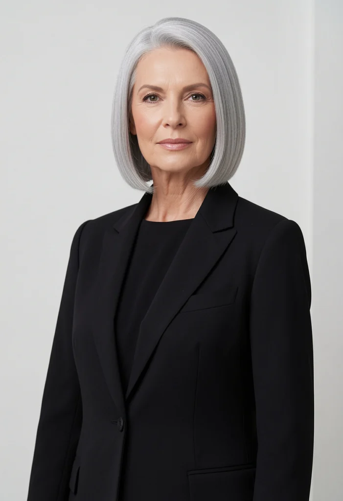 Chin-Length Blunt Bob