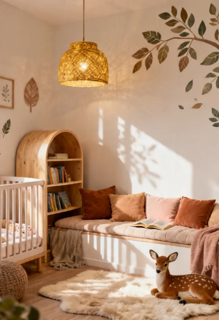 Cozy Reading Nook with Nature Touches