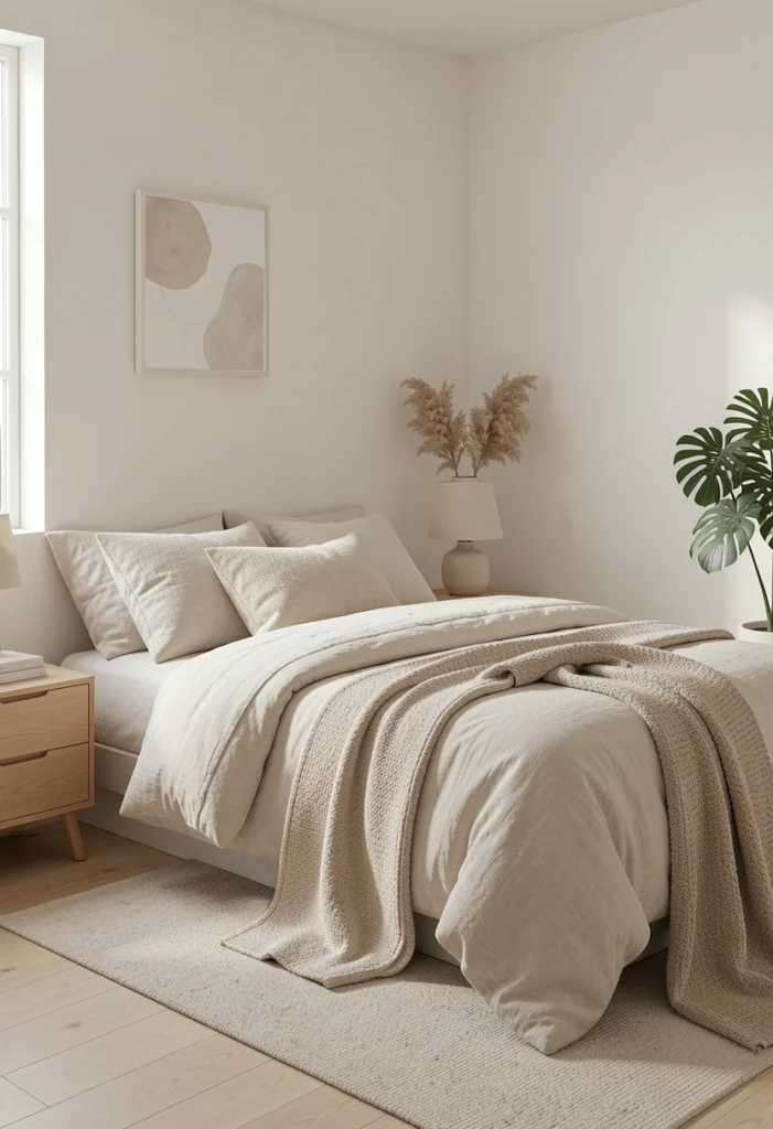 Simple Bedding with Soft Textures