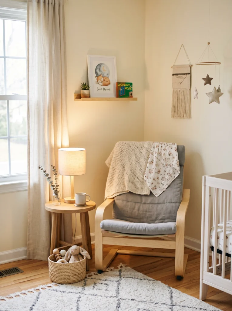 Compact Rocking Chair Corner