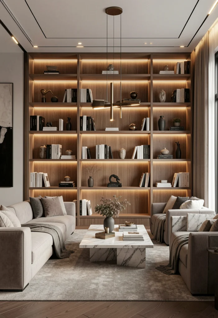 Custom Built-In Shelving