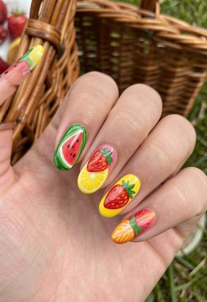 Fruit-Inspired Nail Art